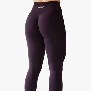 Aurola Violet Seamless Scrunch Active Leggings